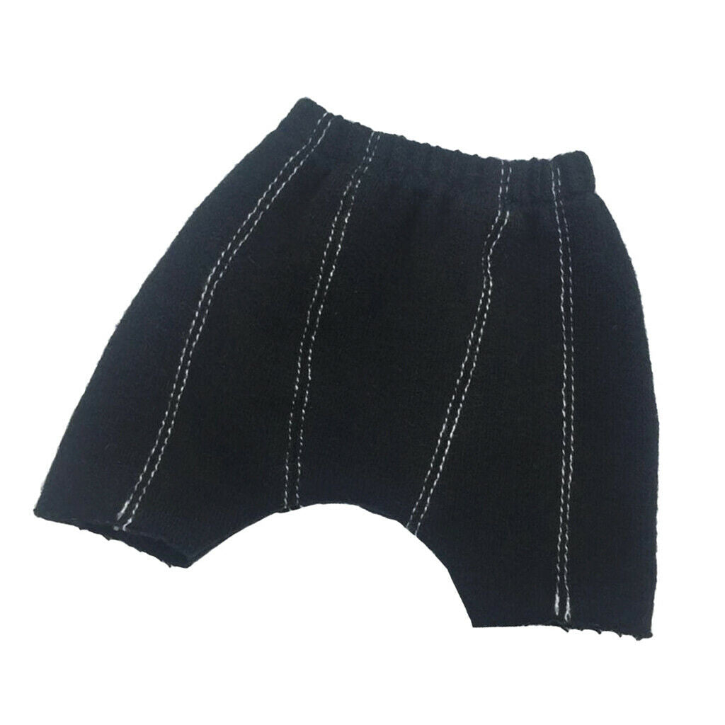1/6 Scale Male Shorts Hip Pants Black for 12inch Action Figures Accessories