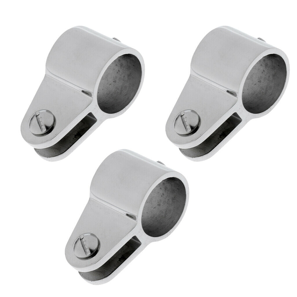 3 Pieces 22mm Marine Boat Bimini Top Fitting Jaw Slide with Strong 316 Stainless