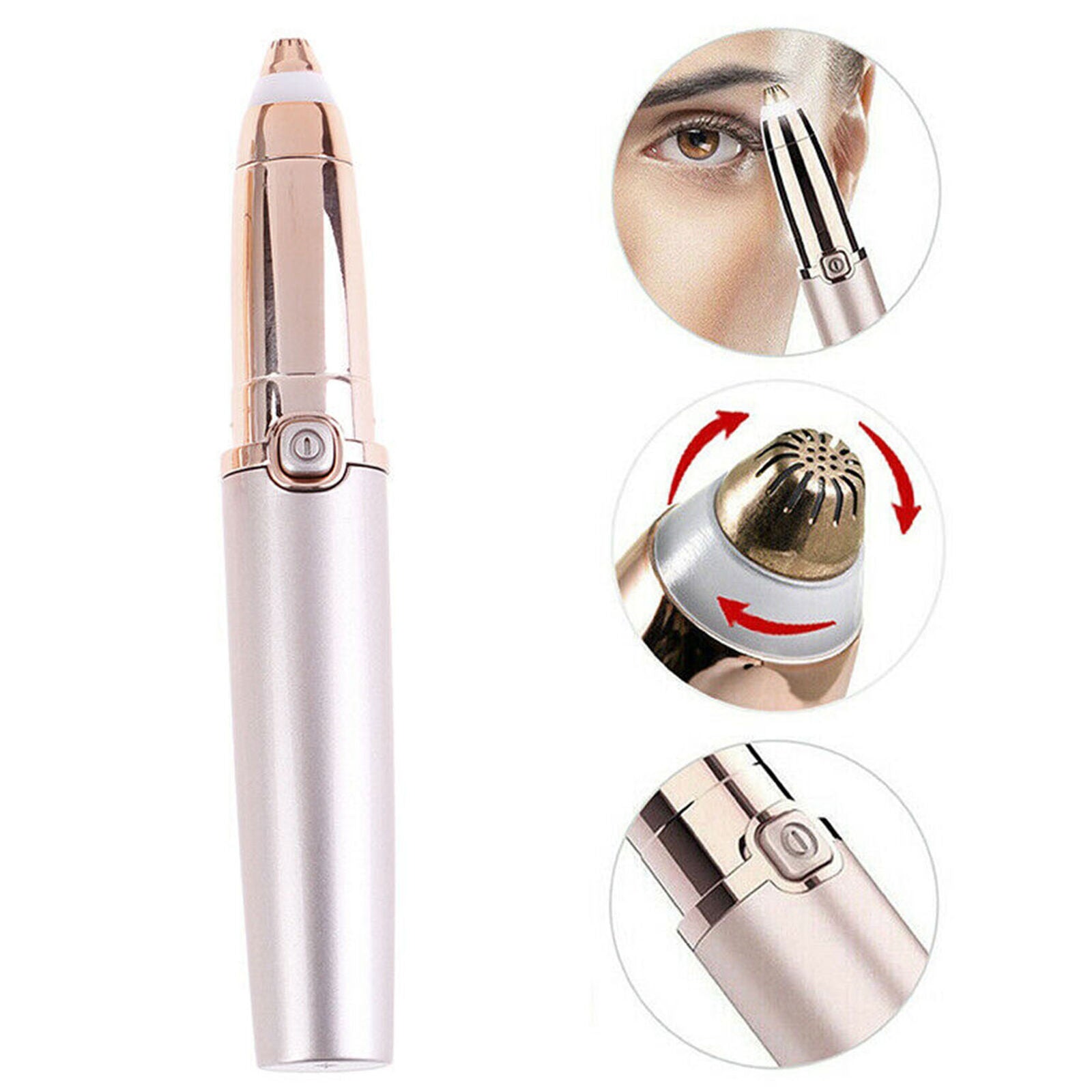 Ladies Electric Eyebrow Shaver Epilator Eyebrow Shaper Trimmer Pen