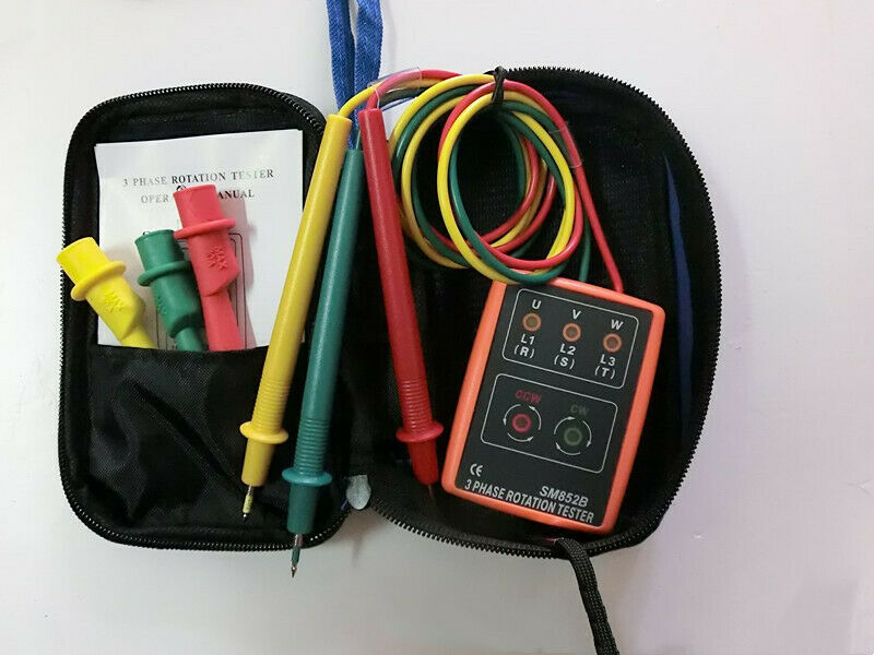 200~480V Three-Phase Sequence Rotation Indicator Tester Vc850 Checker Meter