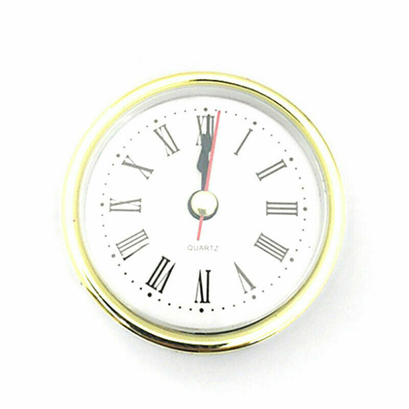 UK65mm Classic Clock Crafts Quartz Movement Round Clock Insert Roman Head X3G7