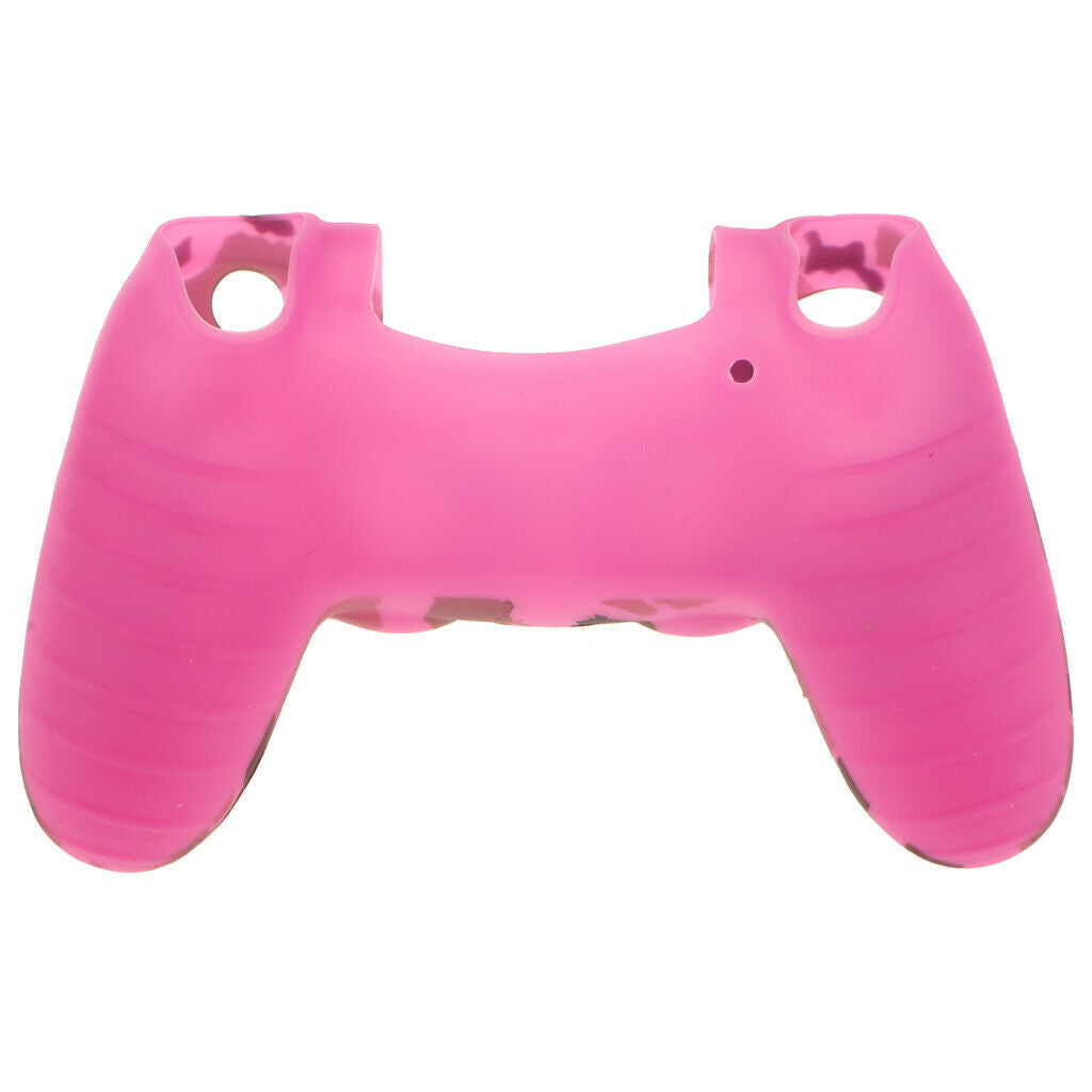 Anti-slip Silicone Cover Case Protection Sleeve for Sony PS4 Gamepad Grip Rose