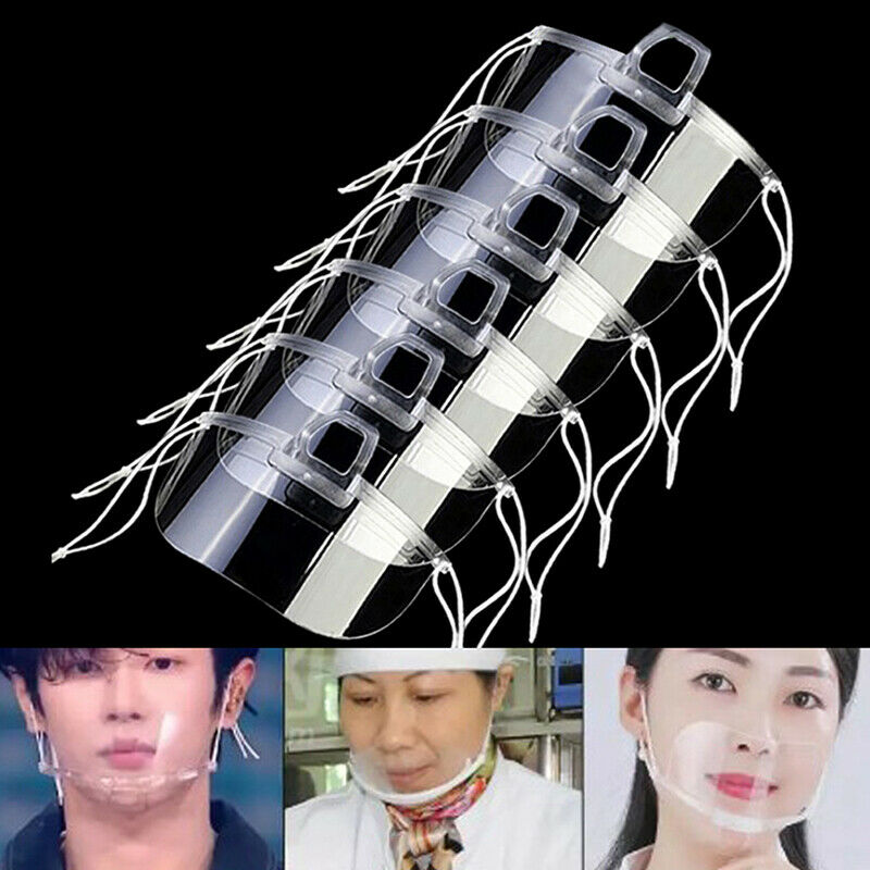 1pcs Face Cover Mouth Shield Visor Adjustable Anti-Fog Anti-SalivaBACABWCAH XC