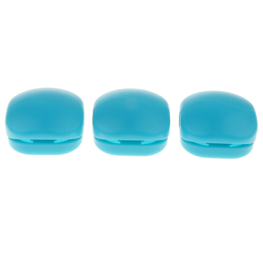 15x Cable Organizer Wire Winder Clip Earphone Holder Cord Protector Blue