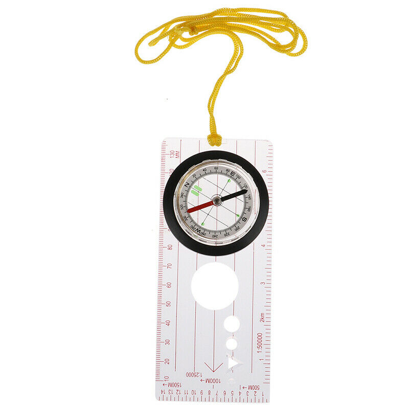 1pc Camping Compass Baseplate Ruler Map Scale Compass Race Hiking Compas*.l8