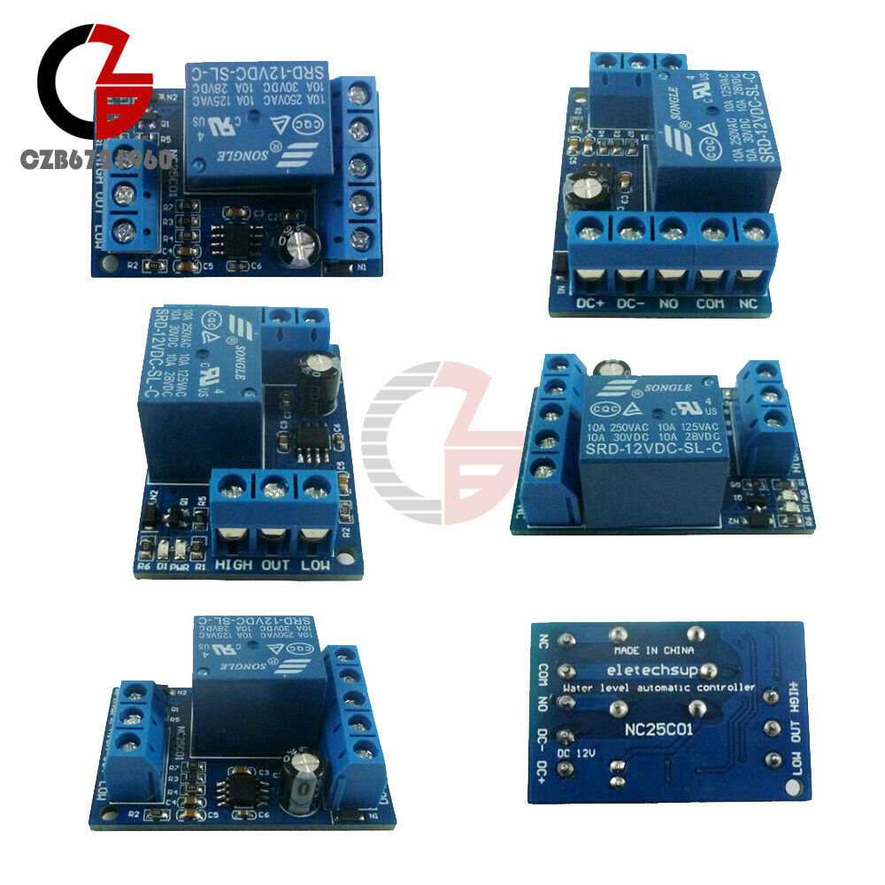 Water Pump Auto Controller DC12V Liquid Level Sensor Relay for Aquarium Tower
