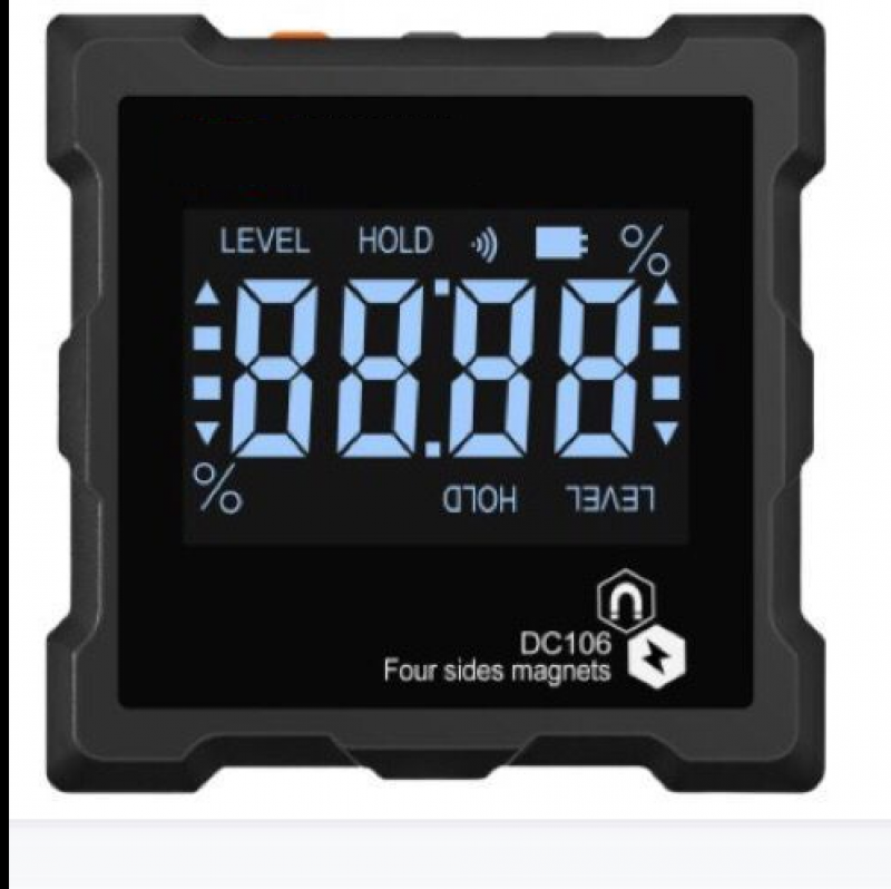 4*90Â° Lcd Screen, Digital Display Angle Meter, Four-Sided Magnetic Tilt Box Ip54