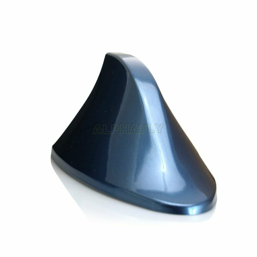 1Pc ABS Blue Shark Fin Antenna AM/FM Signal Roof Aerial Universal for Car SUV