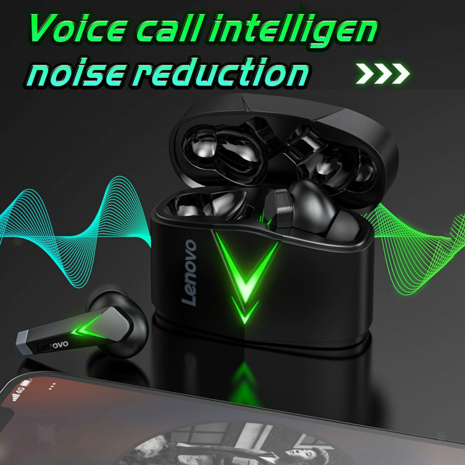 LP6 TWS Gaming Headsets Bluetooth 5.0 Sports Eartips Earphones Super Bass