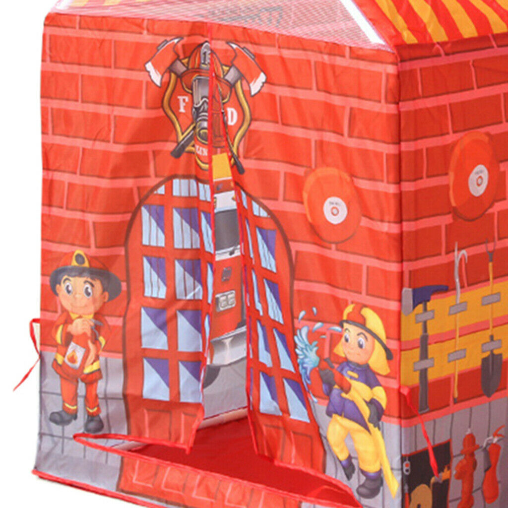 Kids Playhouse Toys Play Tent Children's House Boy Girls Gift Fire Fighting