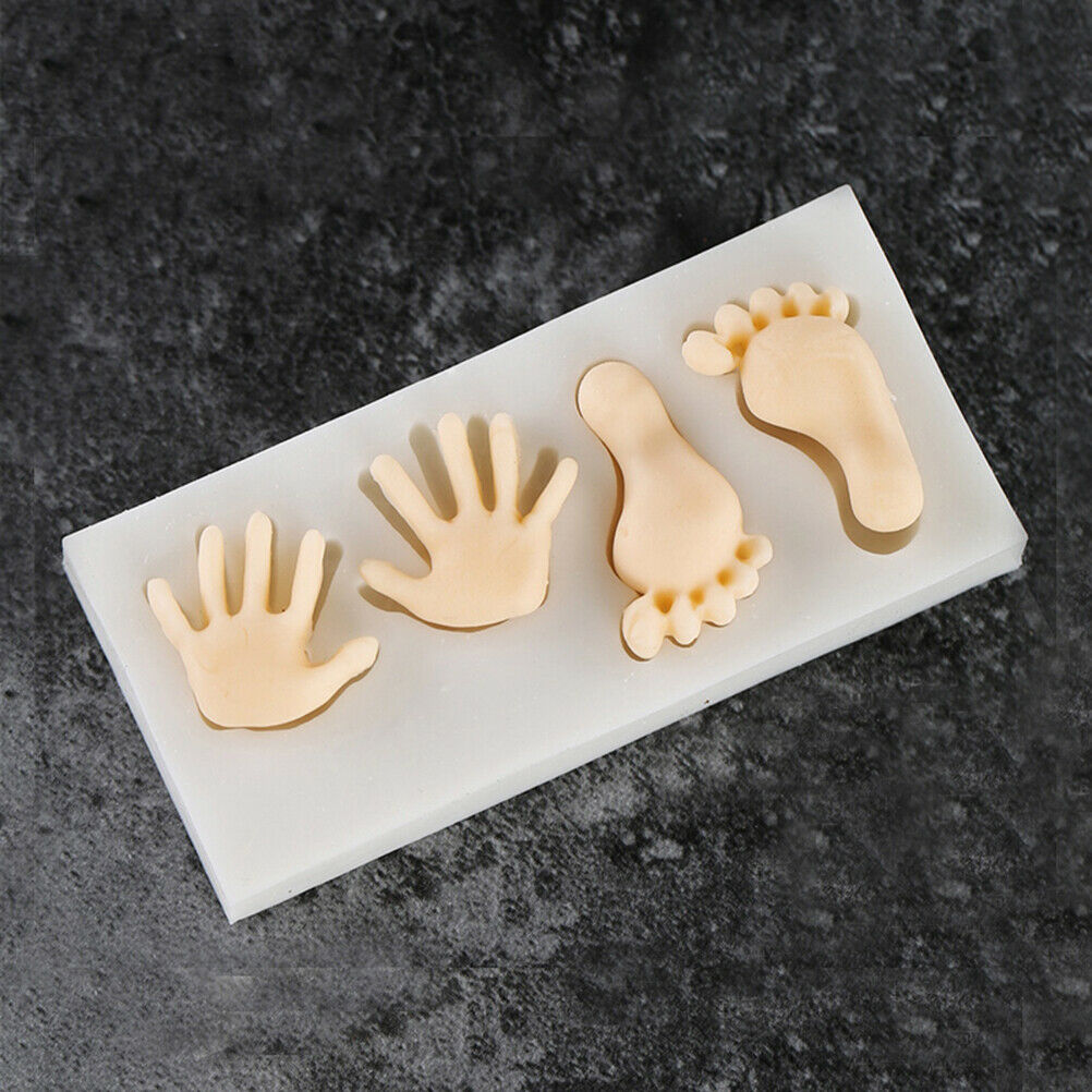 Mini Feet hand Shaped Silicone Candy Chocolate Cake Mold Creative Cake DecY1