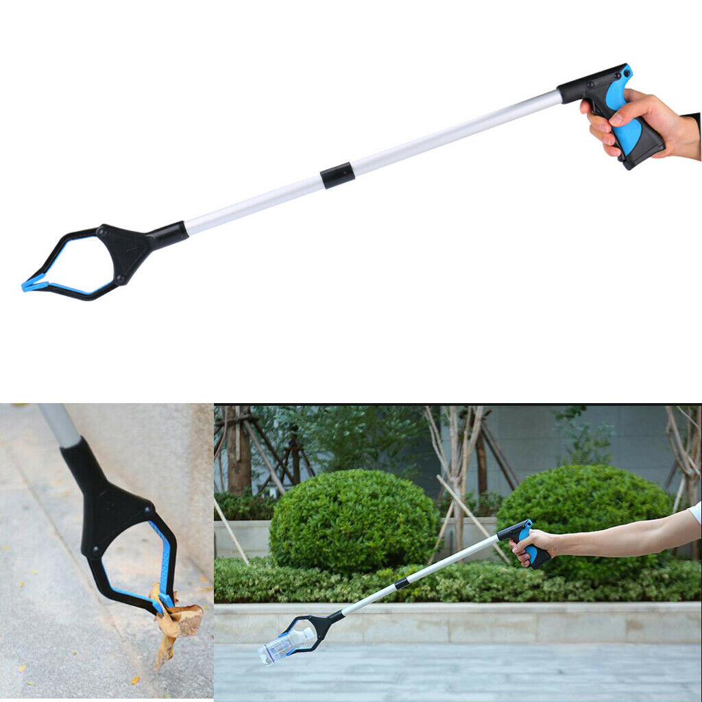 2x Aluminum Alloy Long Folding Grabber Reacher Litter Picker Reach Tool