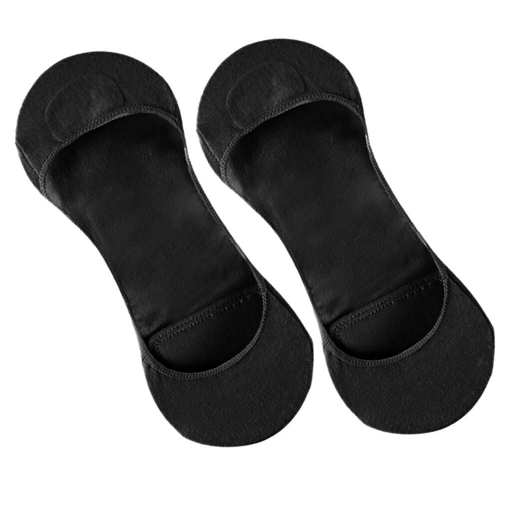 1Pair Fashion Ladies No Show Hidden Solid Ultrathin Flats Boat Socks Black