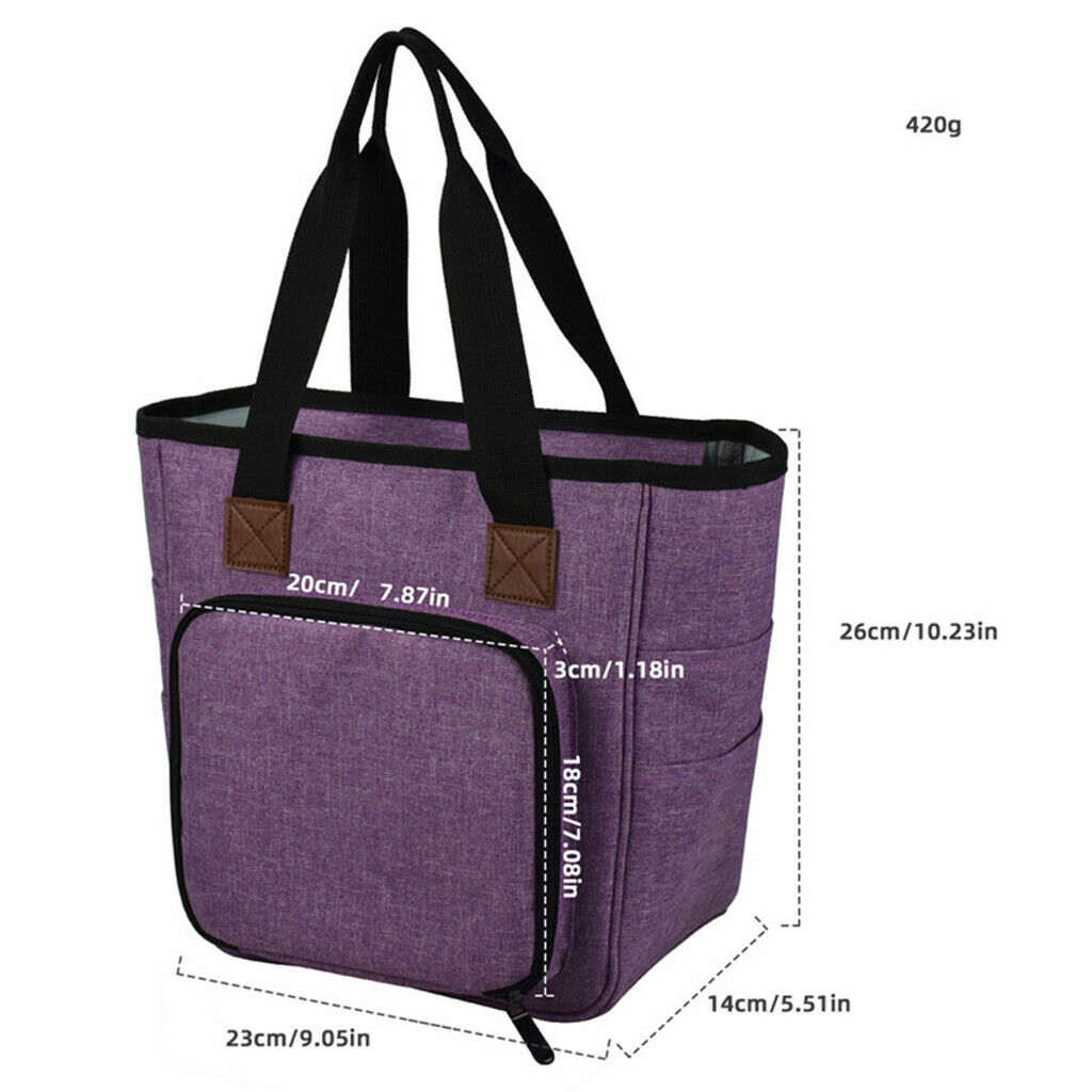 Knitting Bag Yarn Storage, Travel Yarn Bag Organizer for Yarn Ball, Unfinished