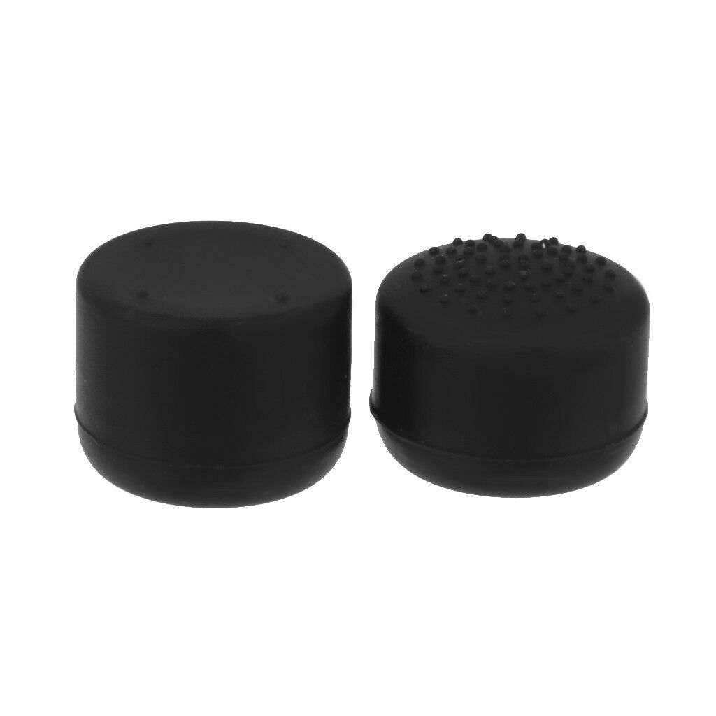 2x Black Thumbstick Extender Finger, Analog Thumb Grips for PS4 Controller