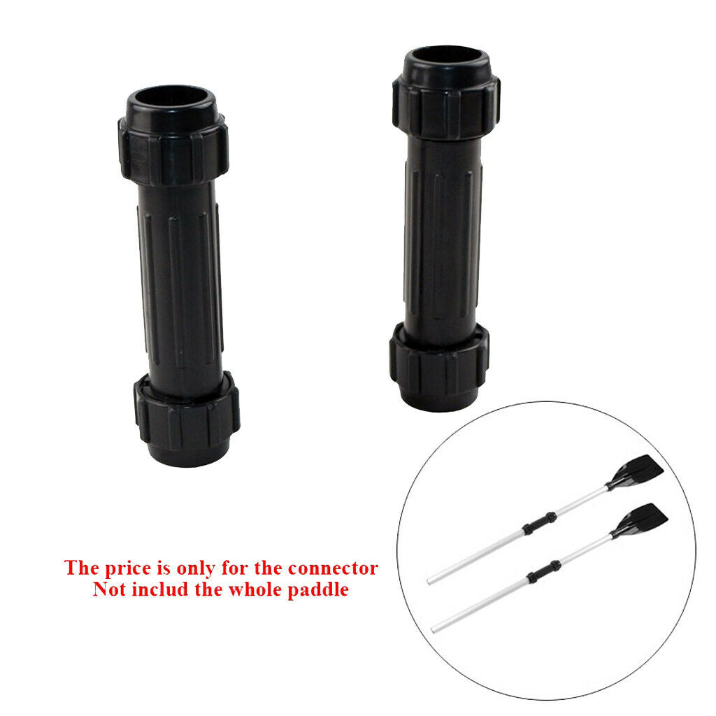 prettyia Kayak Paddle Oar Connectors Joint Replacement for Boat Canoe Black