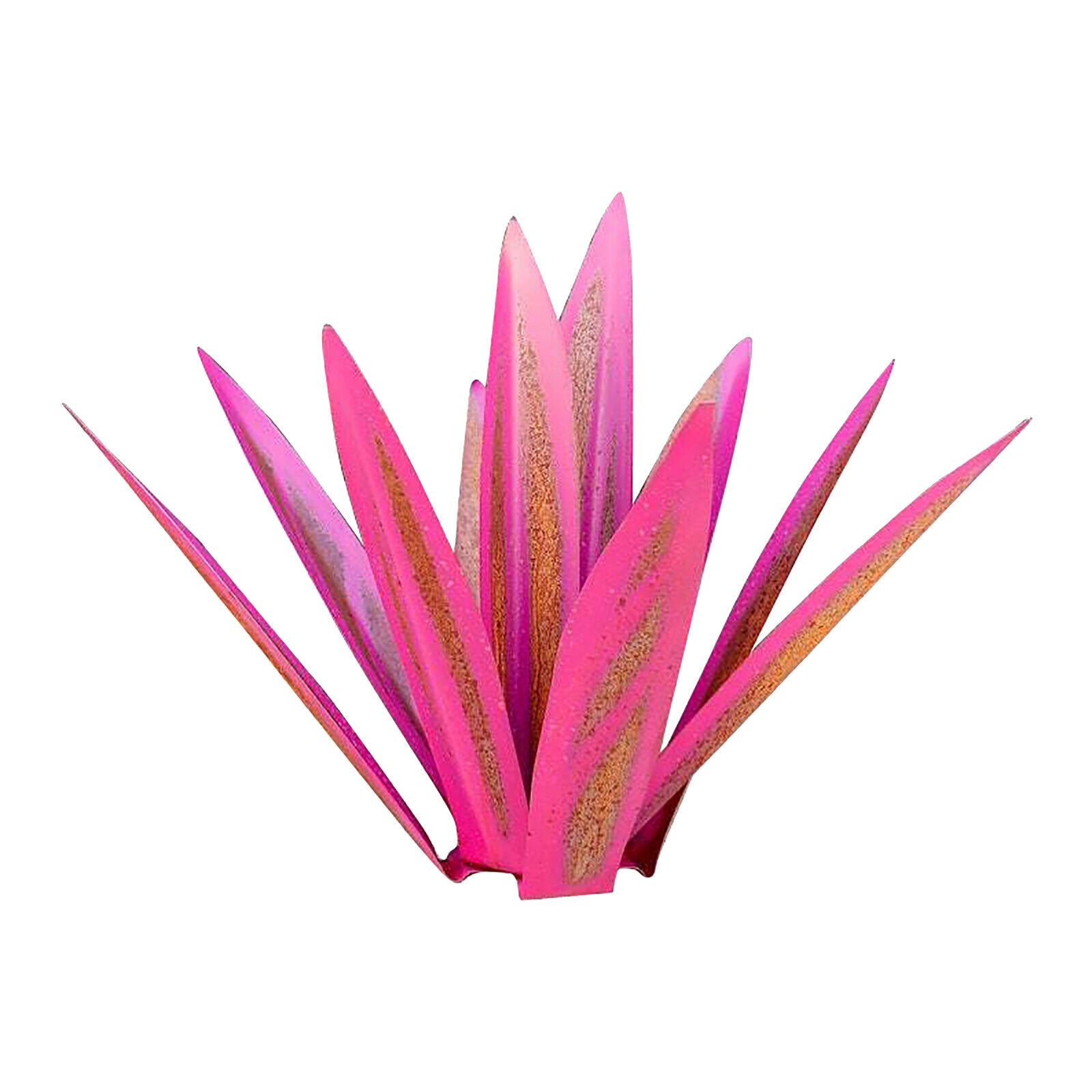 Decorative Agave Plant Hand Painted Garden Art Outdoor Home Decor pink 65cm