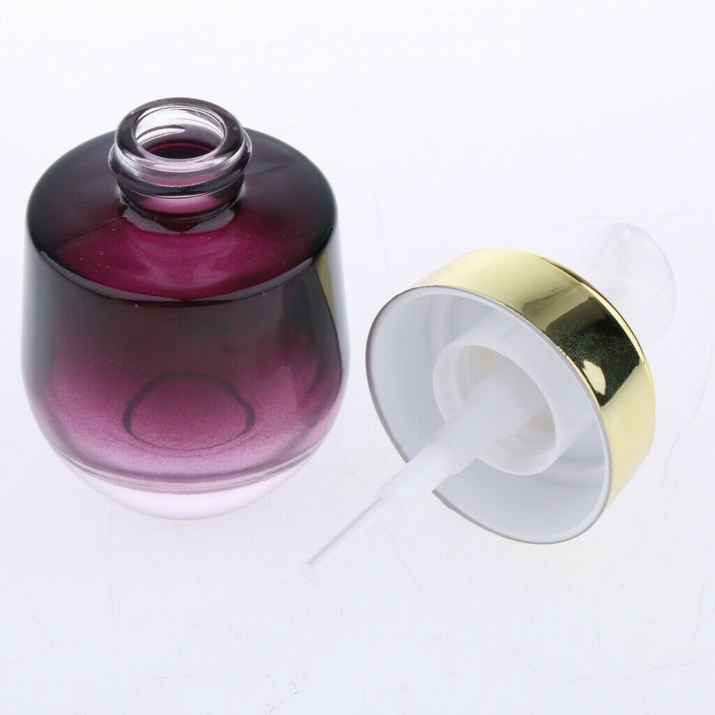 6pcs Reusable Cosmetic Glass Empty Pump Lotion Spray Bottle 30ml Container