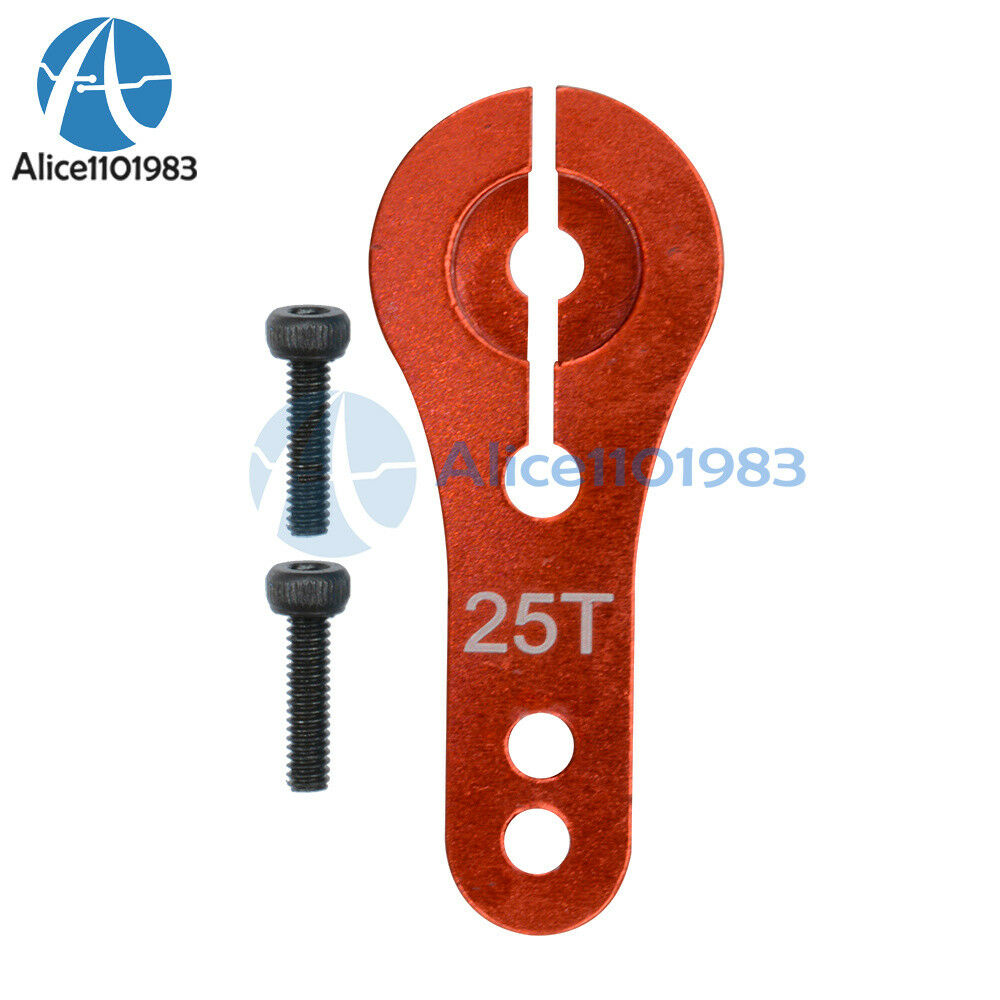 Red RC Steering Servo Half Arm 25T BIG Torque Aluminum For Metal MG996 MG995