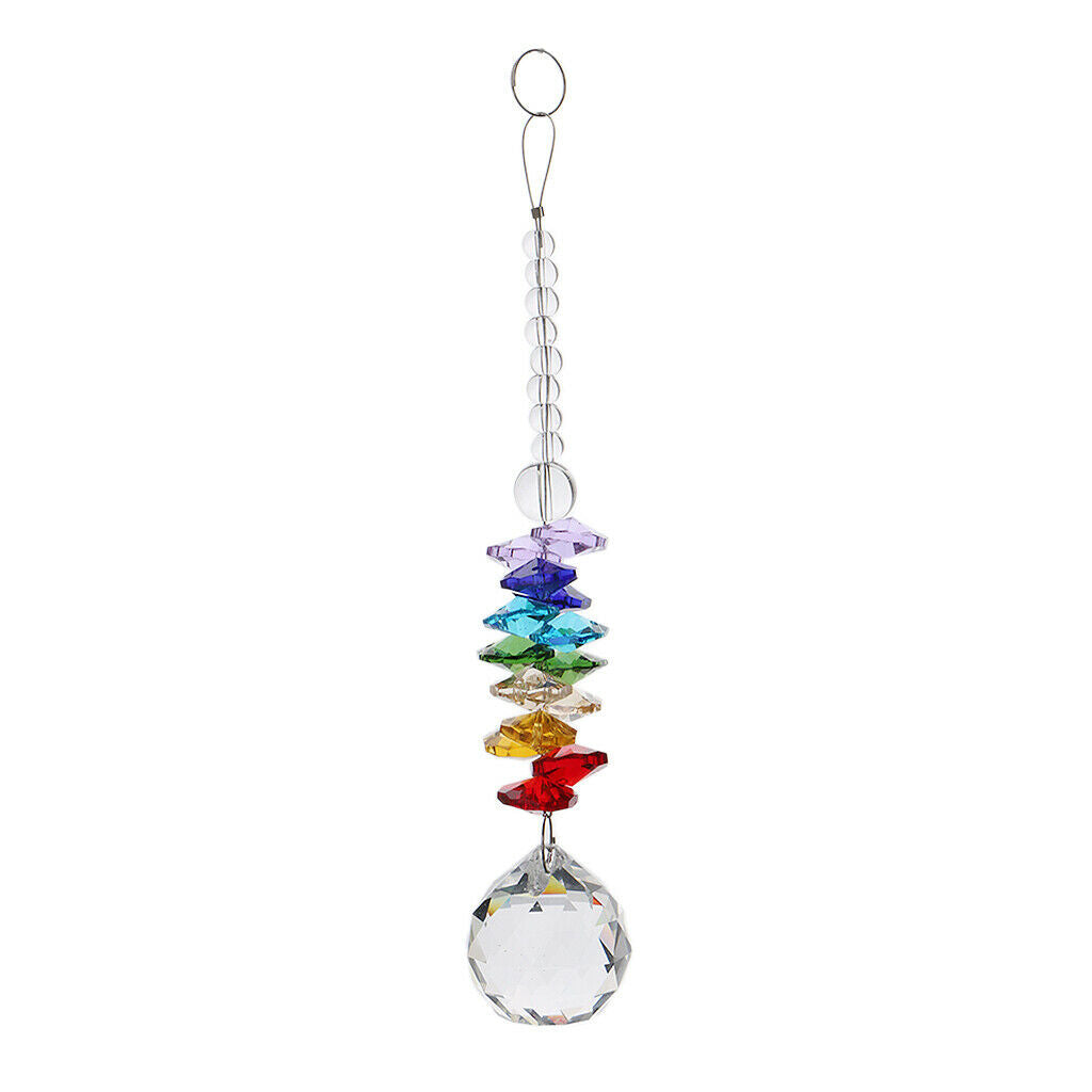 Crystal Suncatcher Rainbow Ball Pendant Prisms Hanging Decor  #2