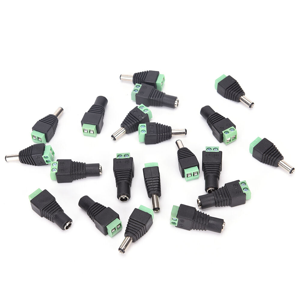 1Pairs Male Female 2.1x5.5mm DC Power Plug Jack Adapter Connector for CCT.l8