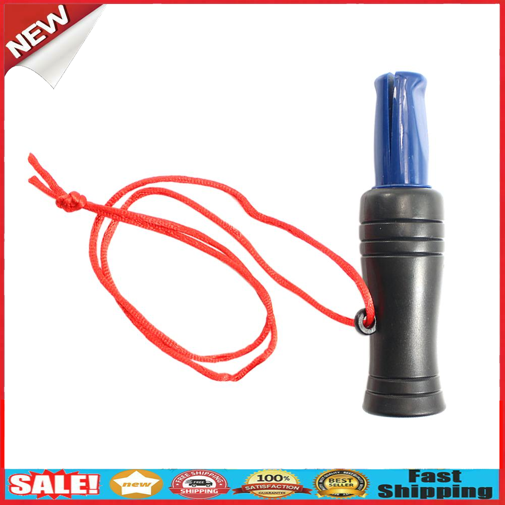 Outdoor Plastic Imitate Pheasant Duck Call Voice Hunting Whistle with Rope @