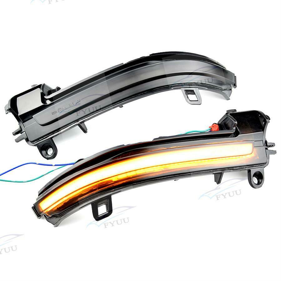 Dynamic Smoked Turn Signal LED Side Mirror Light For BMW 3 Series F30 F35 F80