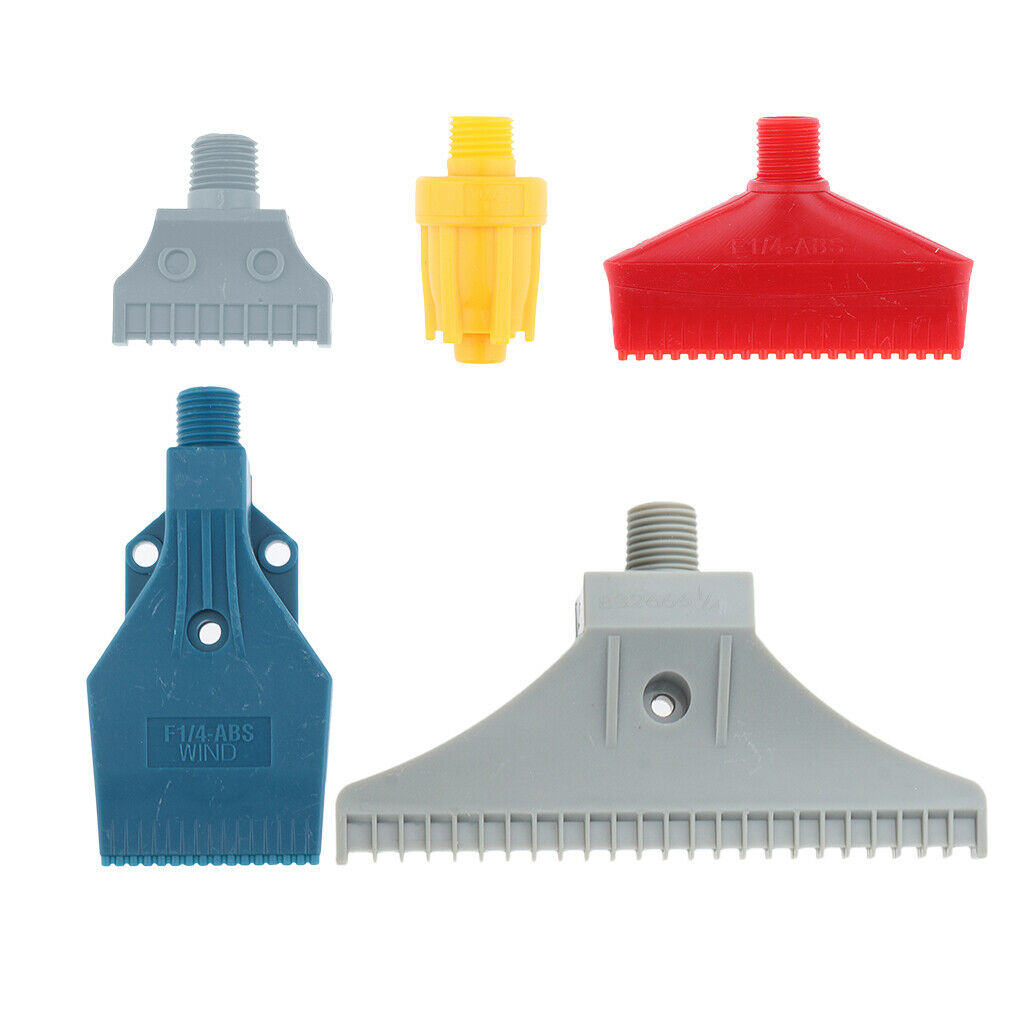 5 Sets High Impact Blowing Jet Nozzle Air Jet Nozzle 1/4 Fan Nozzle for Cleaning