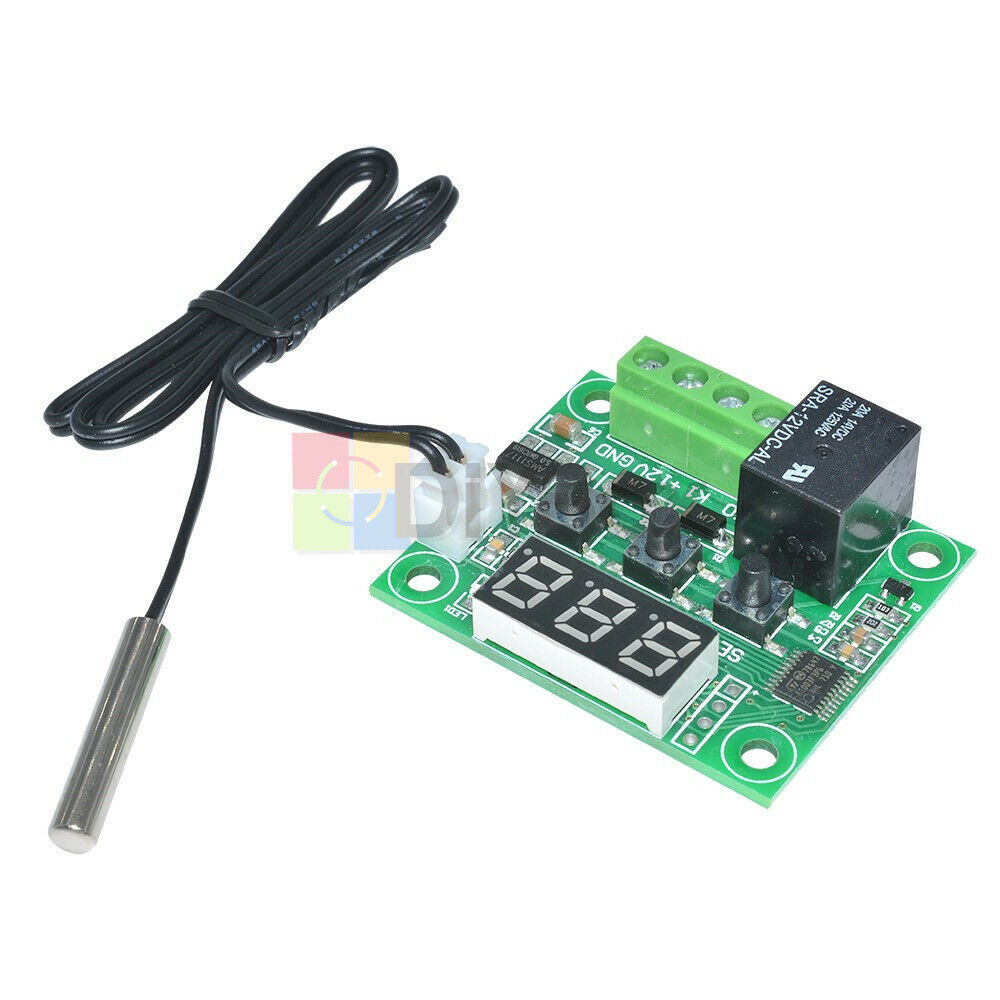 -50-110°C W1209 Digital thermostat Temperature Control Switch 12V + sensor