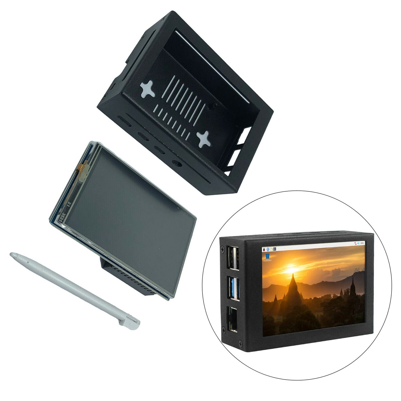3.5 inch Touch Screen Module LCD Display for Raspberry Pi 4B with Touch Pen
