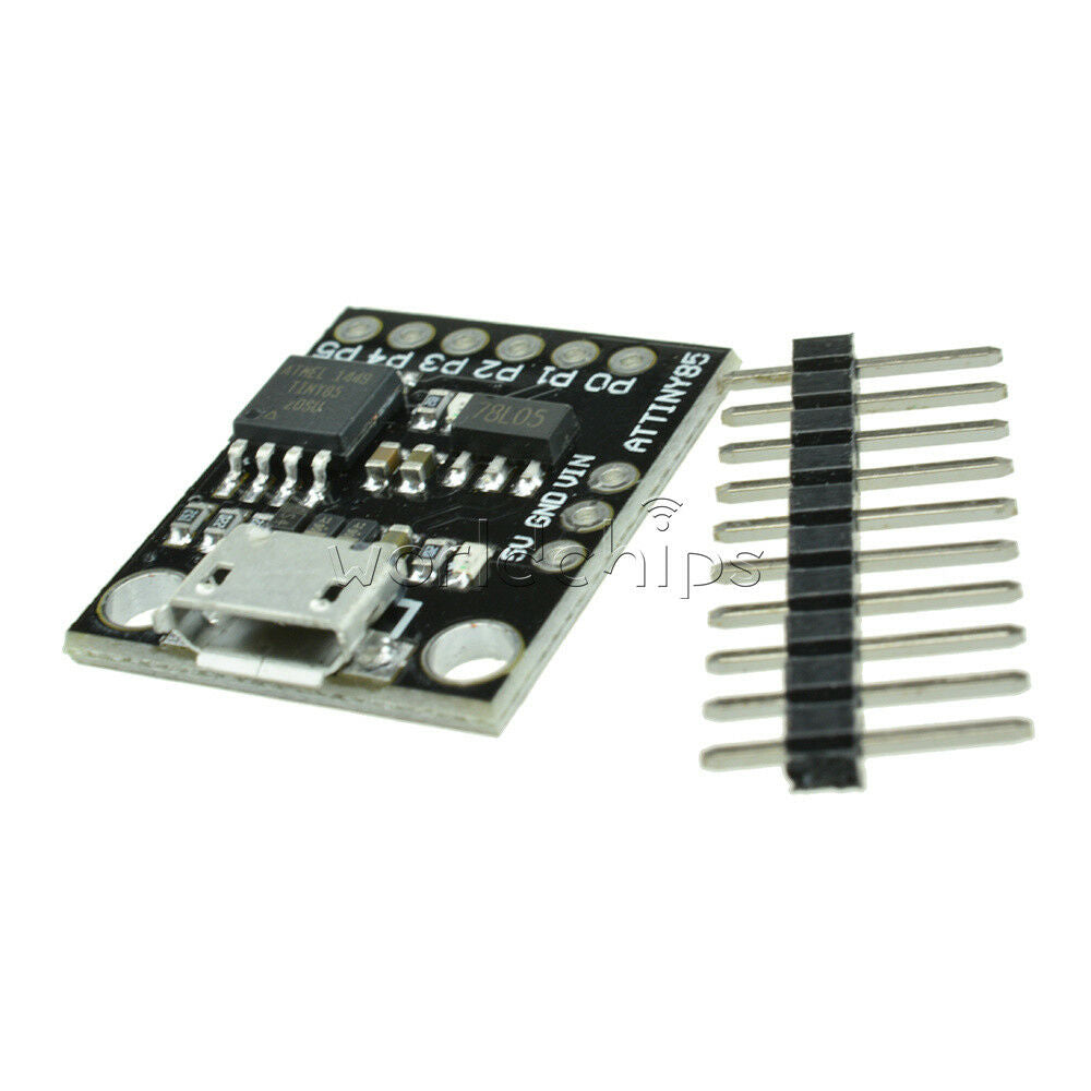2PCS ATTINY85 MCU Micro USB Development Board for Arduino I2C SPI Kickstarter