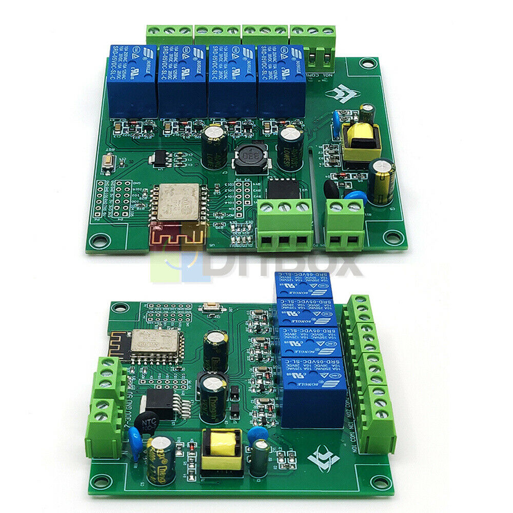 4 Channels Relay Module AC/DC ESP8266 WIFI ESP-12F Development Board
