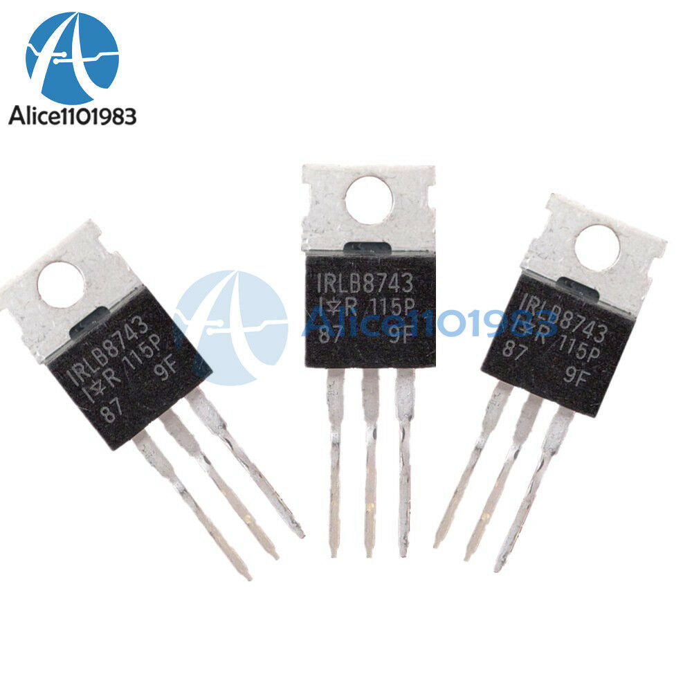 5PCS IRLB8743PBF IRLB8743 Logic Level N-Channel MOSFET HEXFET TO-220 MOS IC Chip