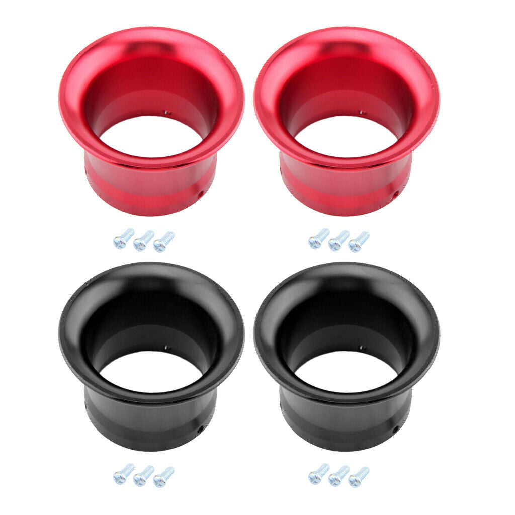 Set of 4 50mm Carb Air Filter Velocity Stack Kit for PWK24 PWK26 Carburetor