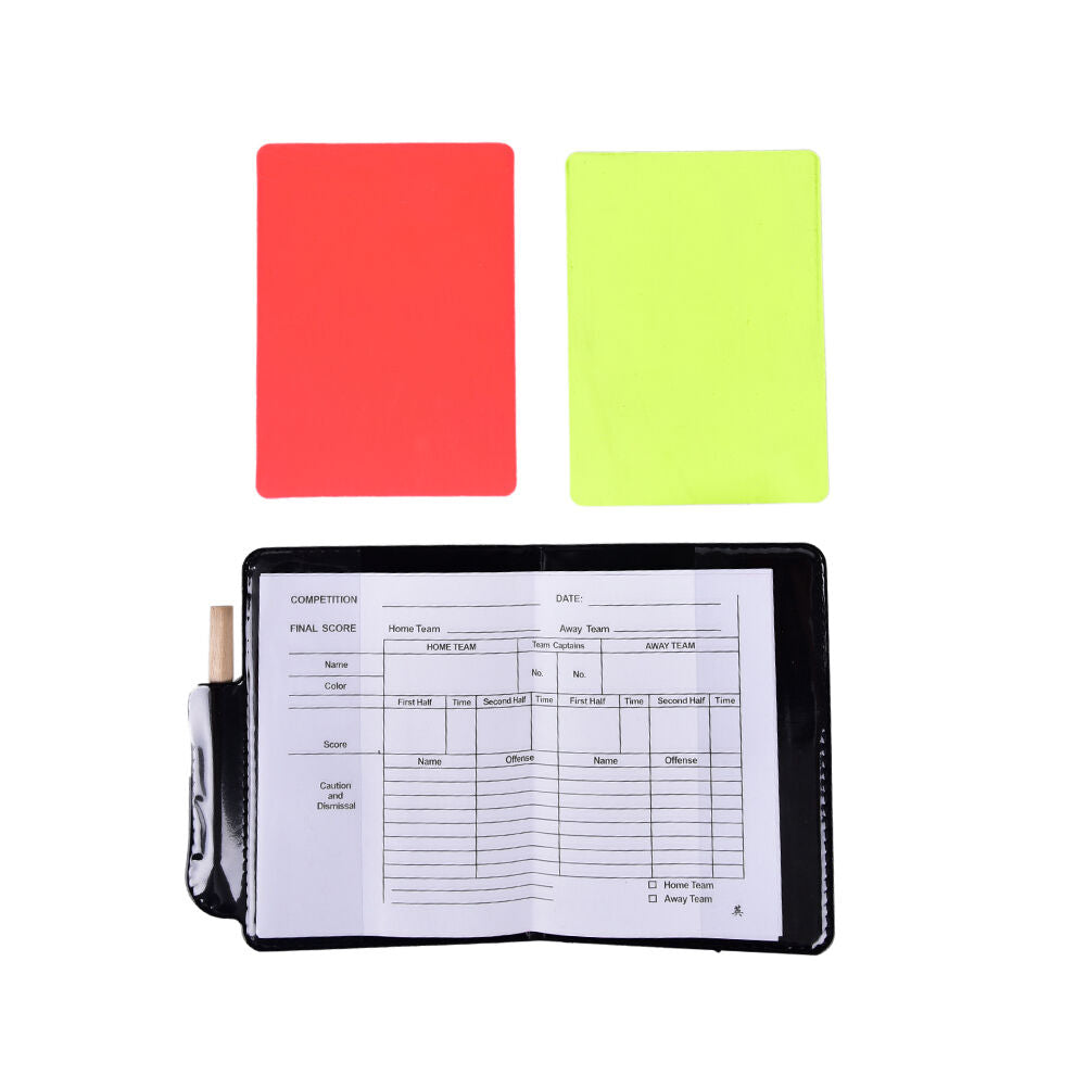 1X professional soccer referee wallet football red card yellow card penci.l8