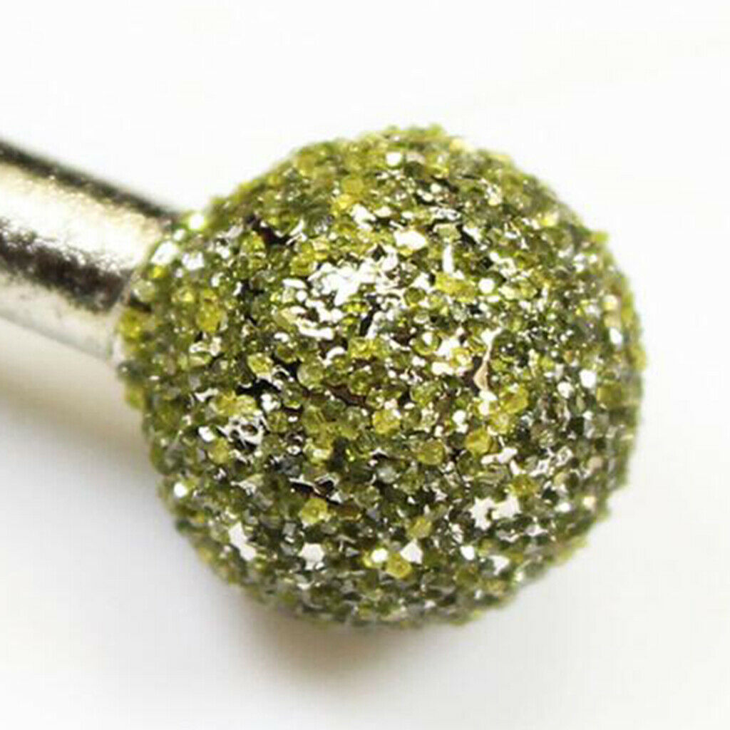 18mm Spherical Diamond Grinding Head Bit Grinding Rod Burr Bit Shank