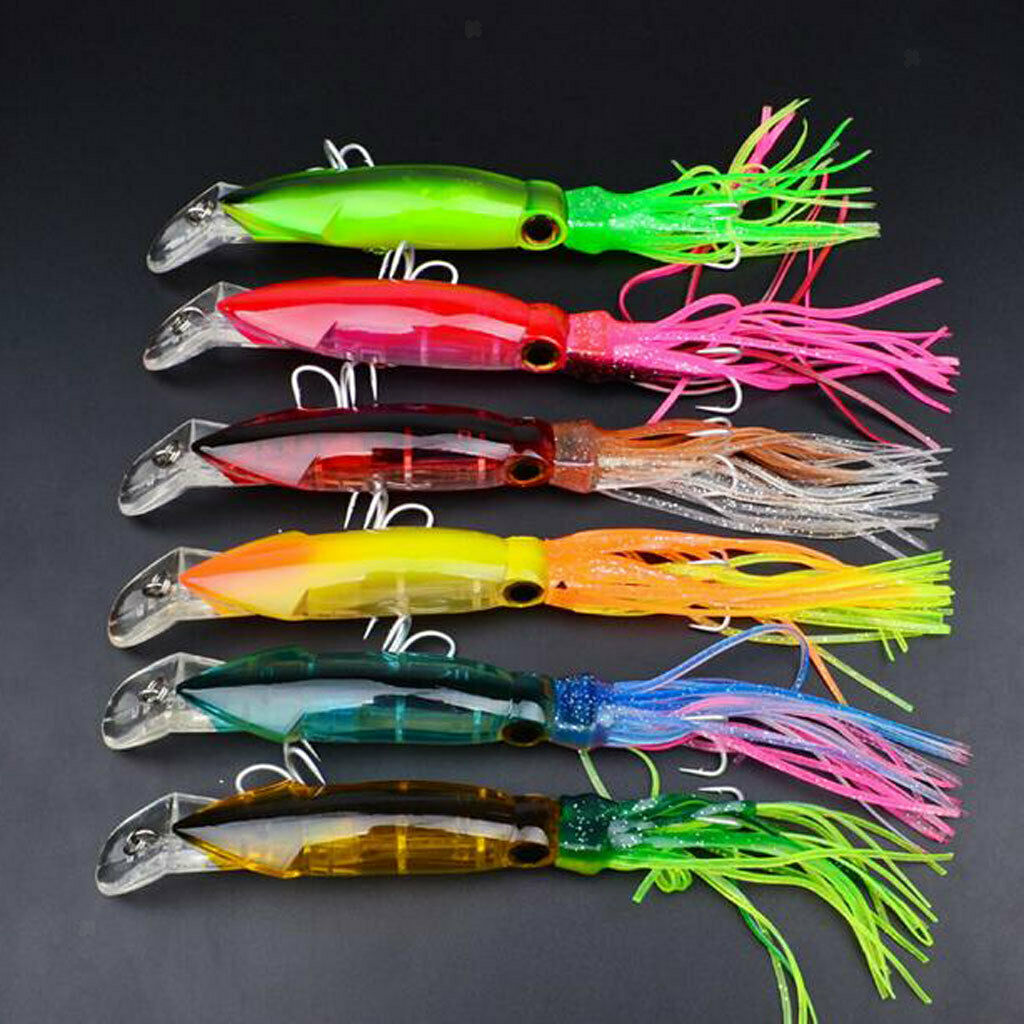 2 Pieces Squid Fishing Lure Tuna Marlin Trolling Lure Big Game Bait The sharp