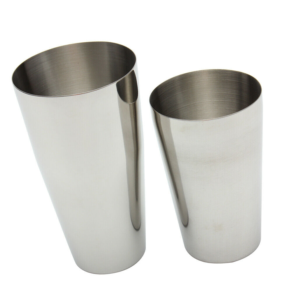 Martini BAR COCKTAIL SHAKER Stainless Steel Boston Mixing Tin Set 800 &