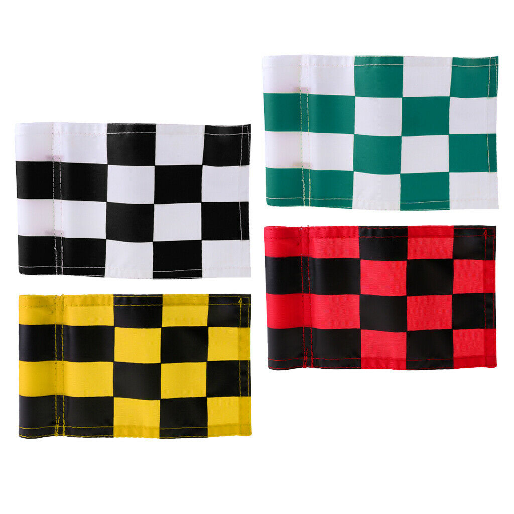 4x Portable Durable Golf Flag Solid Putting Green Marker Flag Backyard