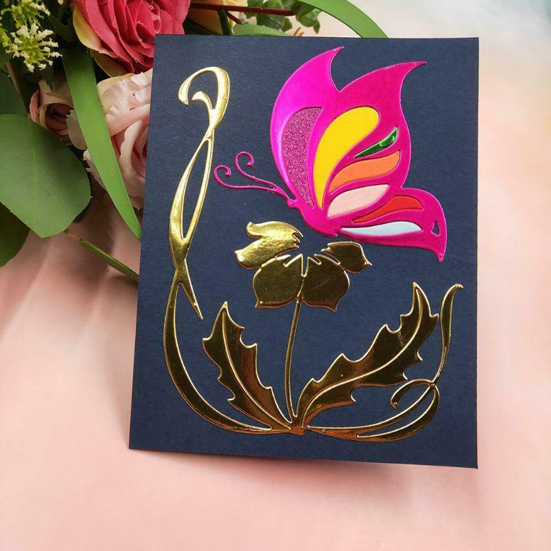 Flower Butterly Metal Cutting Dies Stencil DIY Scrapbooking Album Paper Card Art