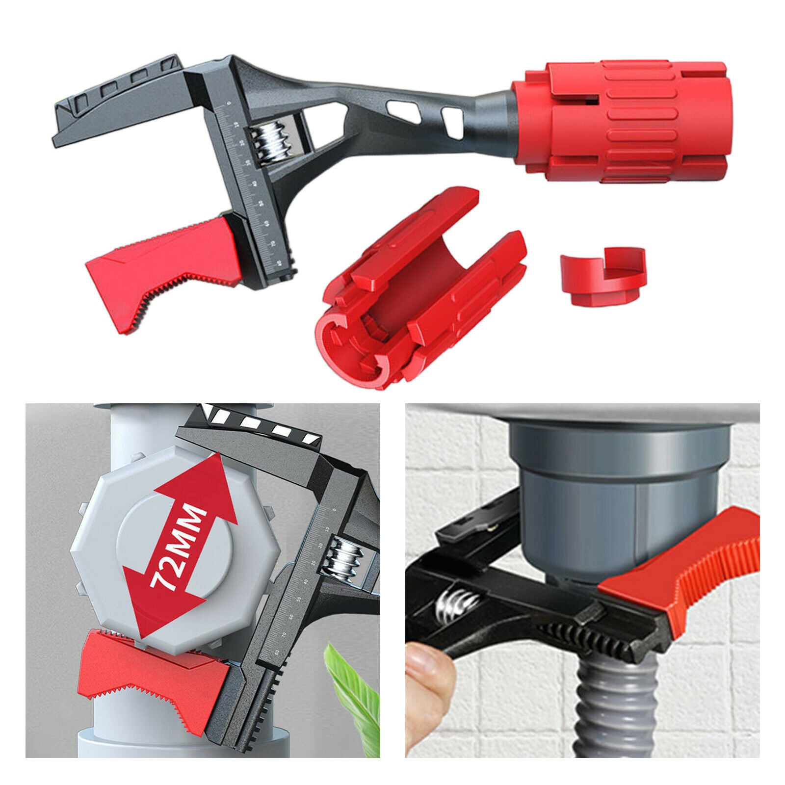 Multifunctional Sink Wrench Water Pipe Wrench 24 in 1 Spanner Faucet Tool