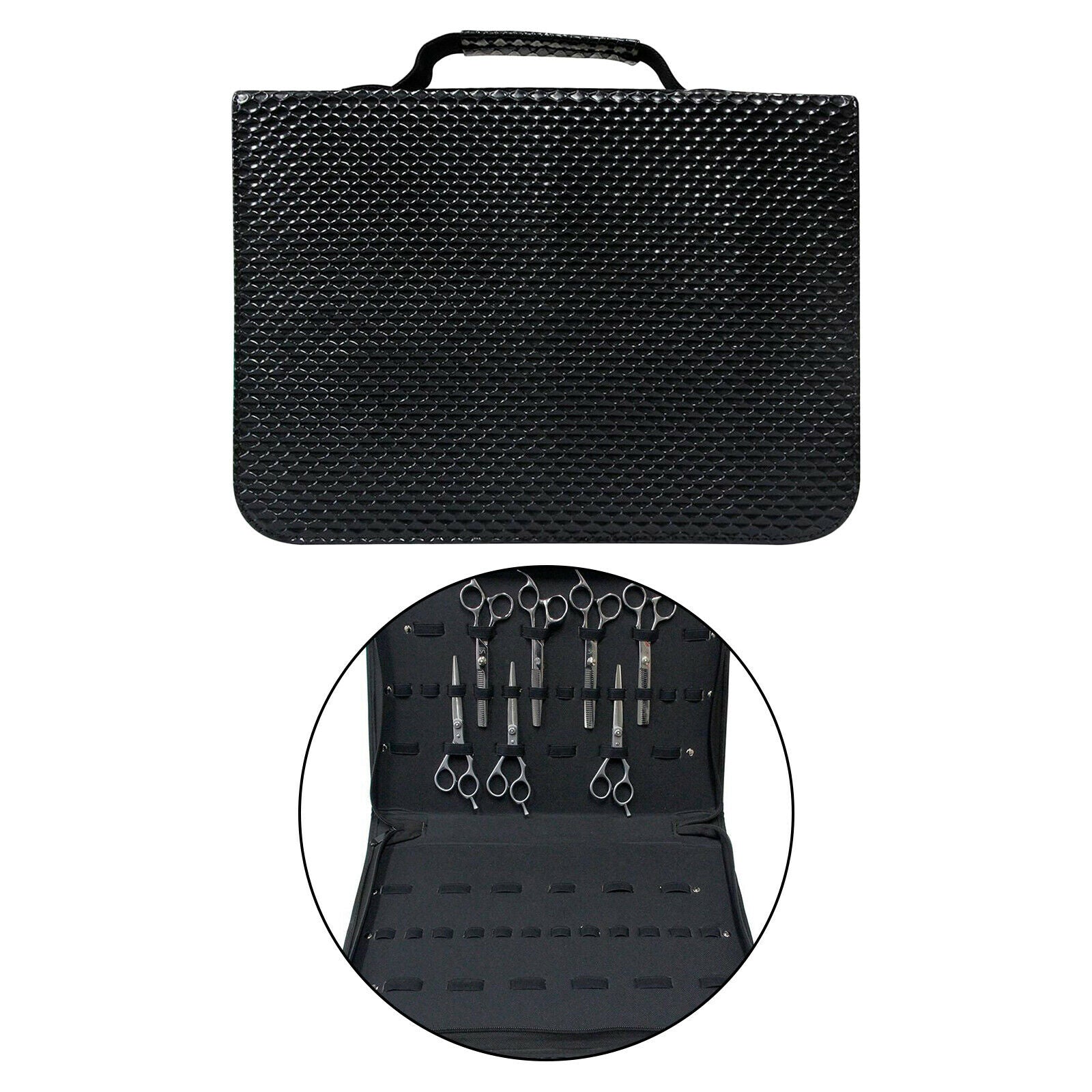 Salon Barber Hair Styling Scissors Combs Tools Case Organizer Holder Pouch