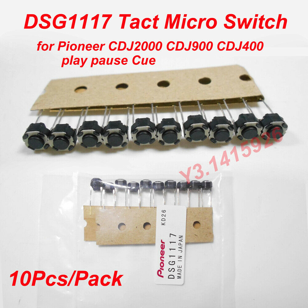 10Pcs Tact Micro Switch DSG1117 for PIONEER CDJ2000 CDJ900 CDJ400 Play Pause Cue