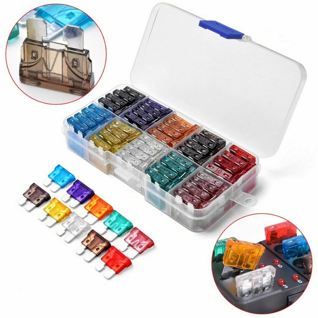 100X ATC/ATO Car Automotive Boat Truck Standard Blade Fuse Assortment Kit 2-35A