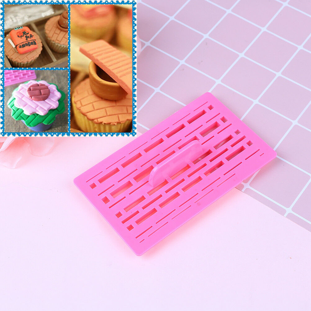 Brick Wall Impression Emboss Mat Cutter Fondant Sugarcraft Cake Decorate .l8