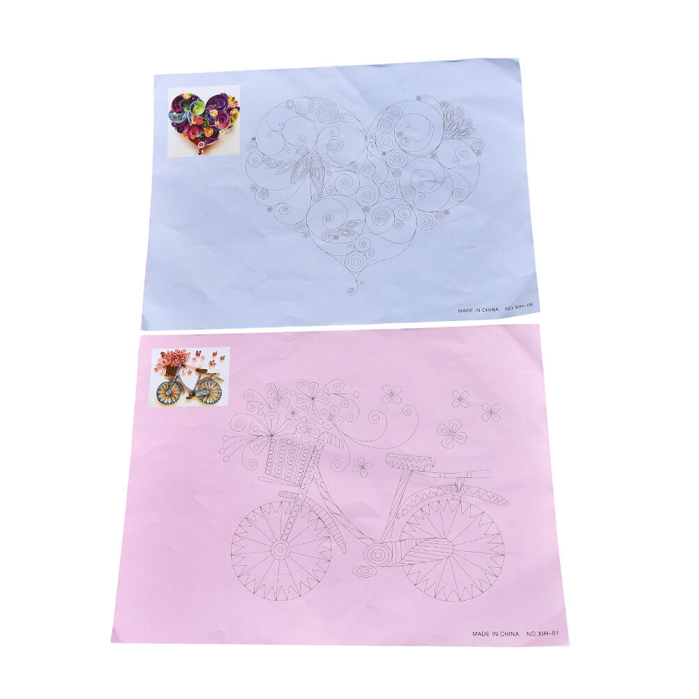 8Pcs Quilling Tool DIY Release Drawing Locating Paper Craft Quilled Creat.l8