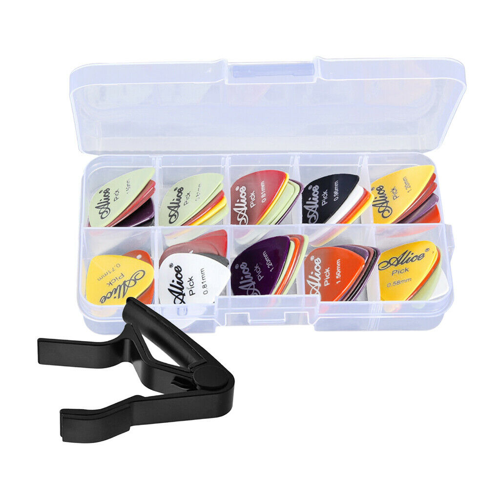 Zinc Alloy Guitar Capo & Picks for Acoustic Electric Classic Guitar Parts