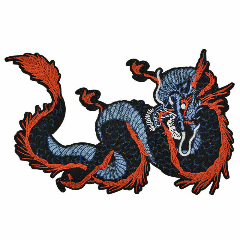 Embroidery Chinese Dragon Iron Patch Clothing Hat Bag Jeans Applique DIY Craft