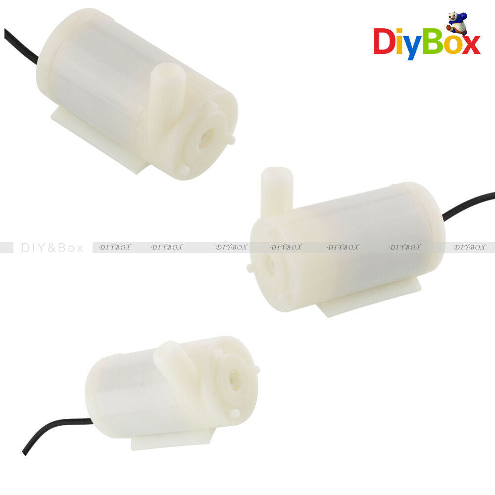 5PCS Ultra-quiet Mini Micro Submersible Aquarium Water Pumps DC 3-6V 120L/H Low