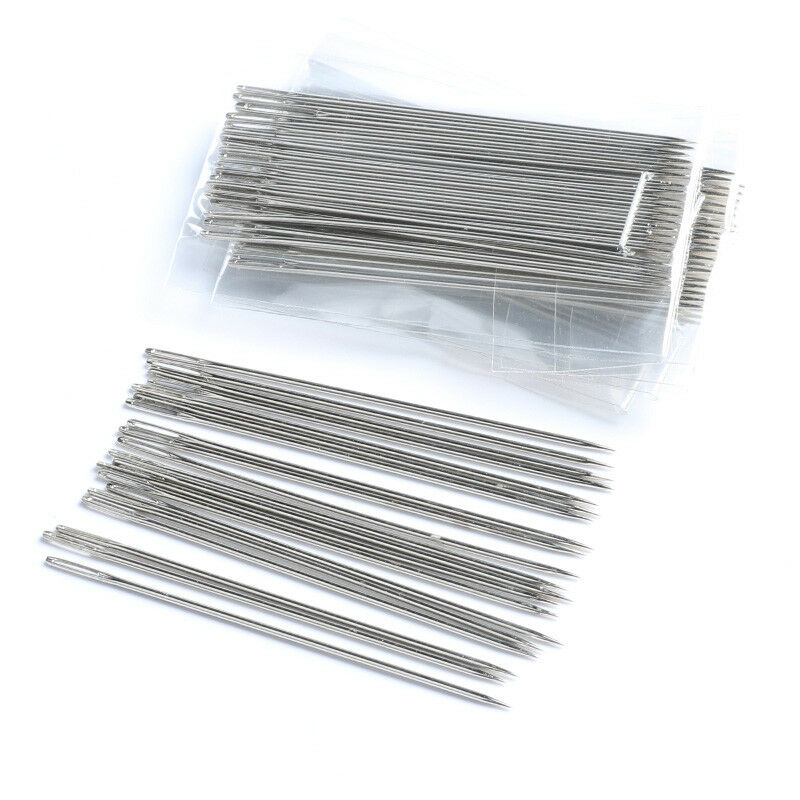50x 6" Long Simple Needles Large Eye Needle for Sewing Act Crafts, Upholster